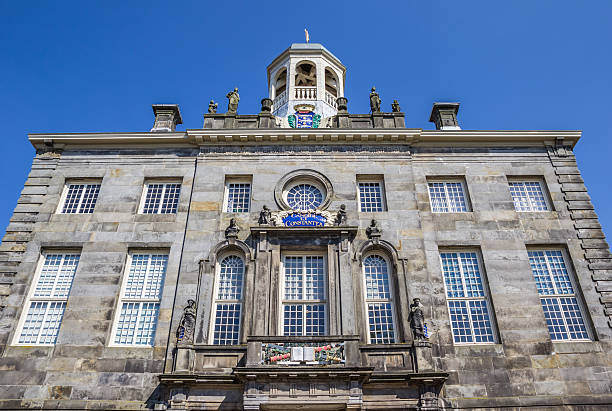 Facade of the town hall in historical village Enkhuizen Facade of the town hall in historical village Enkhuizen, Holland enkhuizen stock pictures, royalty-free photos & images