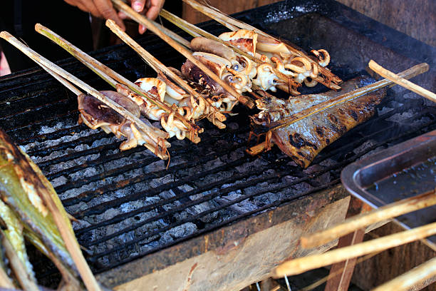cooking fish grill