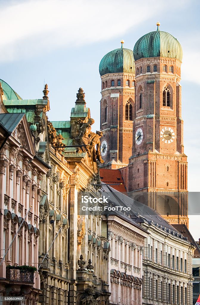 Famous Munich Cathedral - Liebfrauenkirche Munich Cathedral - Liebfrauenkirche in Munich - germany Architecture Stock Photo