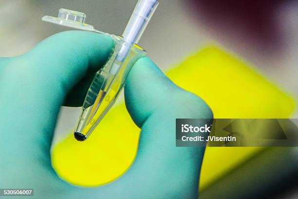Scientific Cell Research Stock Photo - Download Image Now - Tube, Tubing, Blue