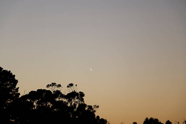 istock Unidentified Flying Object Burning in Morning Twilight Sky 530506658