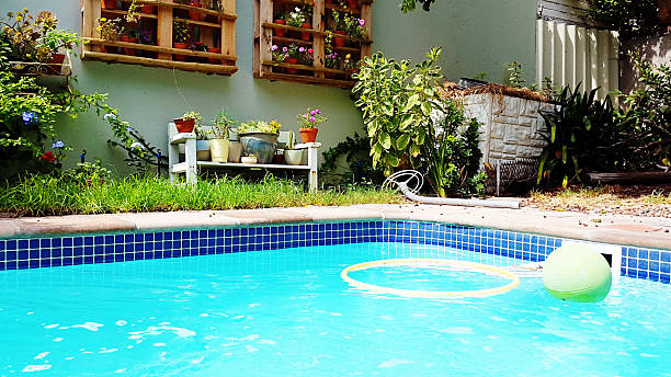 istock Domestic swimming pool in the suburbs 530507834