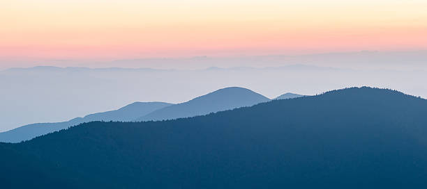 istock Nice sunset over mountains or north carolina 530508435