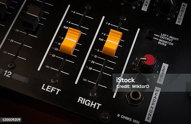 Mixing Console Stock Photo - Download Image Now - Adjusting, Arts Culture and Entertainment, Audio Equipment