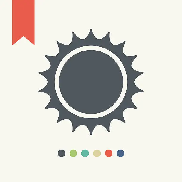 Vector illustration of Sun icon