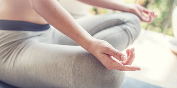 istock Woman Yoga Practice Pose Training Concept 530511592