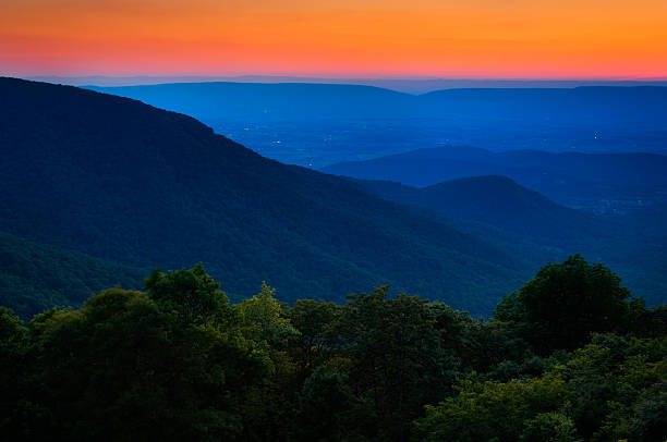 istock Sunset over the Appalachian Mountains and Shenandoah Valley from 530516285