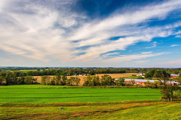istock View of farm fields in rural Lancaster County, Pennsylvania. 530517731