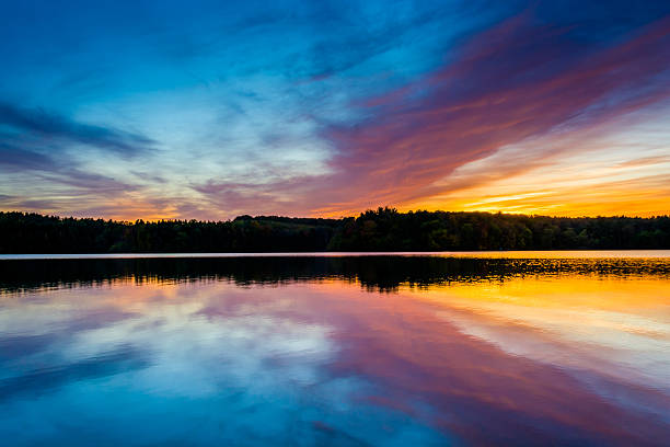 istock Sunset reflecting in Long Arm Reservoir, Pennsylvania. 530518885