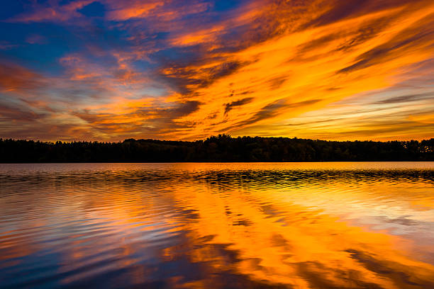 istock Sunset reflecting in Long Arm Reservoir, Pennsylvania. 530518903