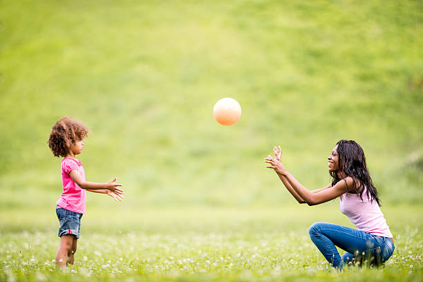 istock Playing with ball in the park. 530520955