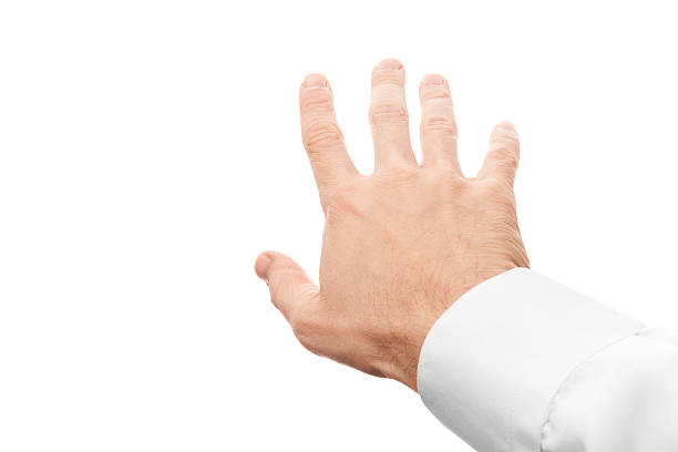 istock Right business man hand trying to grab something 530521165
