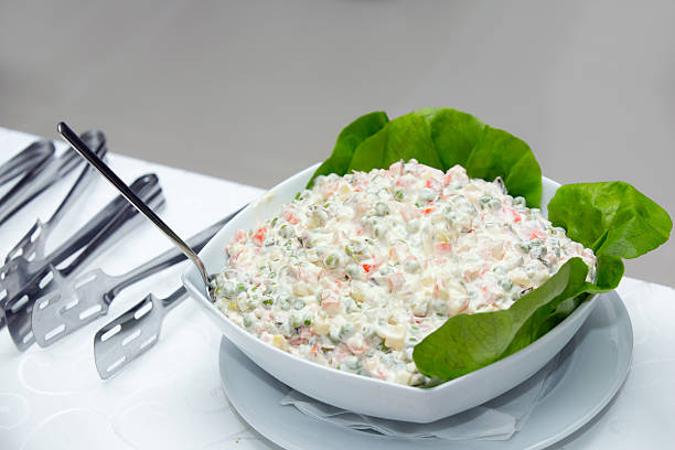 istock Russian traditional salad olivier. 530521819