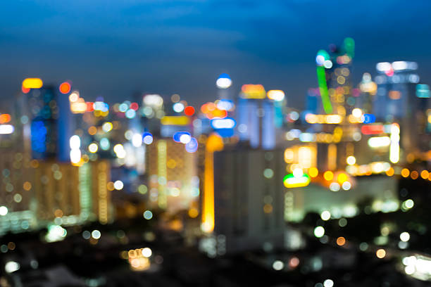 istock City light blur bokeh, defocused background. 530521977
