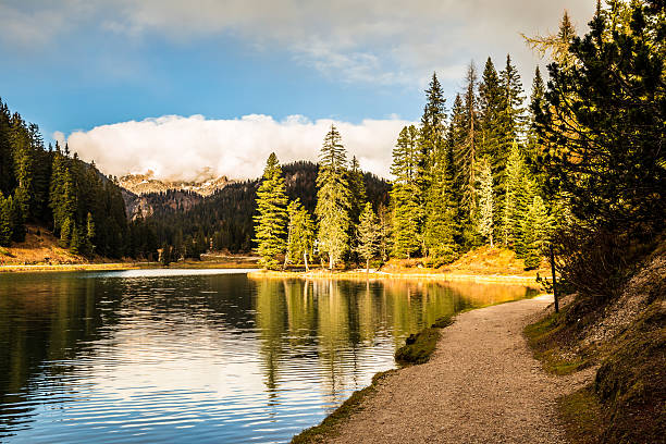 istock Misurina lake in the dolomiti 530527221
