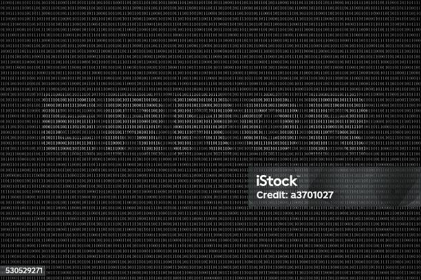 Black And White Binary Computer Code Background With Word Error Stock ...