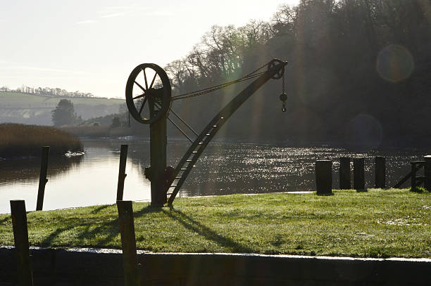 istock Crane on Cotehele Quay, River Tamar 530529633