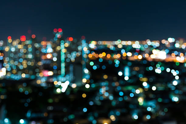 istock City light blur bokeh, defocused background. 530529747
