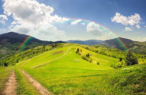 istock fence on hillside meadow in mountain 530530105