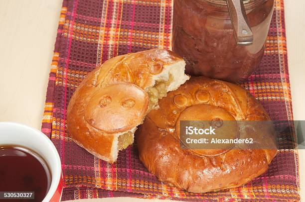 Pig Pies With Apple Jam Stock Photo - Download Image Now - Apple - Fruit, Apple Pie, Baked