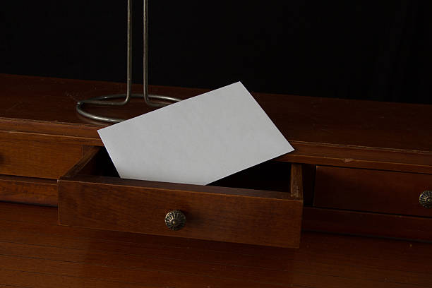 istock Old secretary desk with letter 530531263
