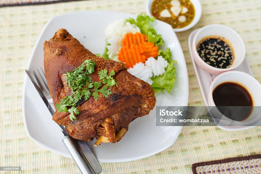 roast leg of pork Backgrounds Stock Photo