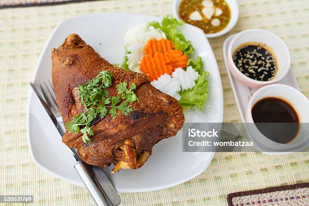 Roast Leg Of Pork Stock Photo - Download Image Now - Backgrounds, Beef, Cooked