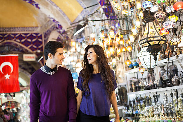 istock Couple Shopping in Bazaar 530531809