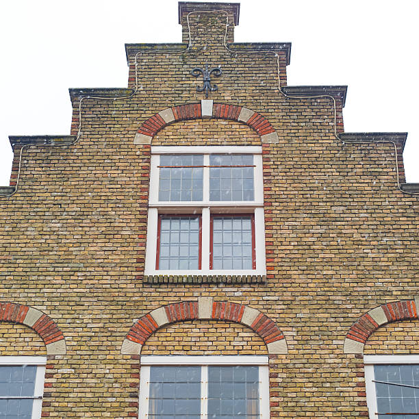 istock Dutch facade - Canal house under the snow 530533329