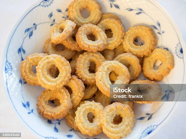 Traditional Danish Homemade Vanilla Christmas Cookies Stock Photo - Download Image Now