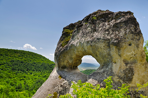 Strange Rock formation near the town of Shumen, Bulgaria, named \