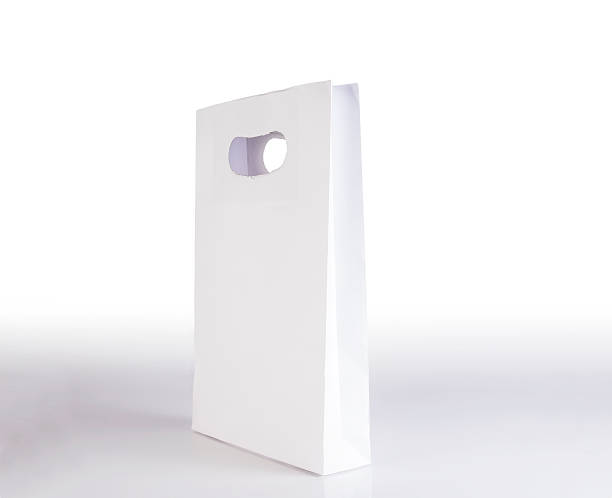 istock the white paper bag on white 530534145