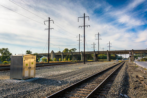 Railway located near Seattles popular waterfront district.