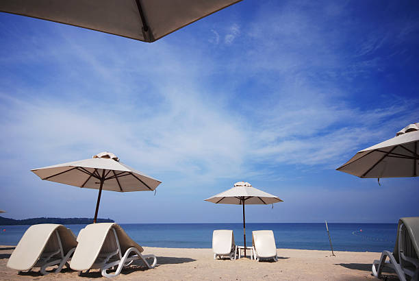 istock Chairs beach and umbrella at Phuket ,Thailand 530539935