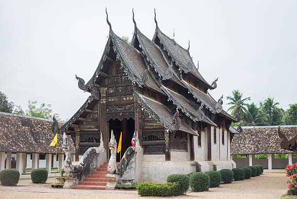 istock Old Buddha temple Lanna style 530540449