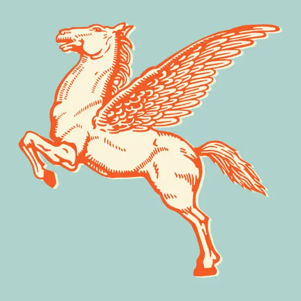 Vector illustration of Pegasus