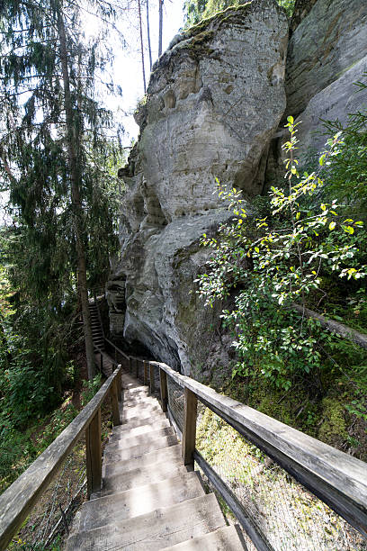 istock ancient sandstone cliffs in the Gaujas National Park, Latvia 530542607
