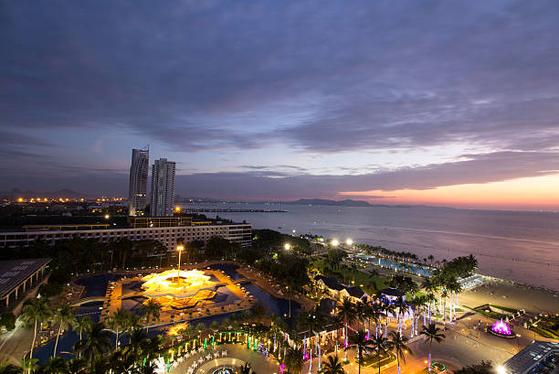 istock Pattaya city at sunset 530543127