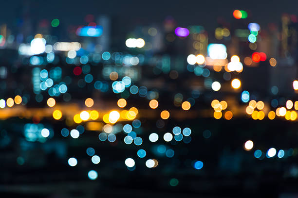 istock City light blur bokeh, defocused background. 530543587