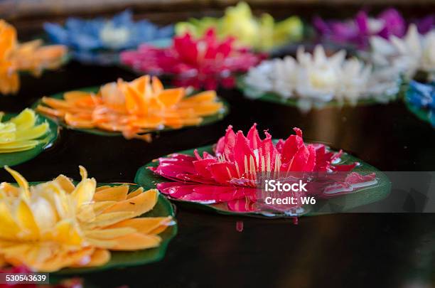 Tibetan Artificial Lotus Flower On The Water Stock Photo - Download Image Now - India, Lotus Water Lily, Culture of India