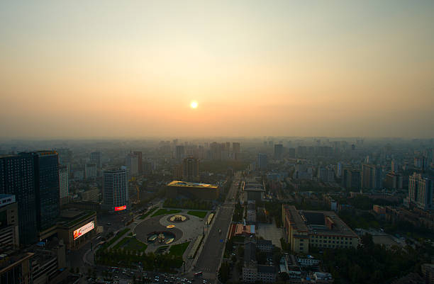 istock aerial view Chengdu city 530550489