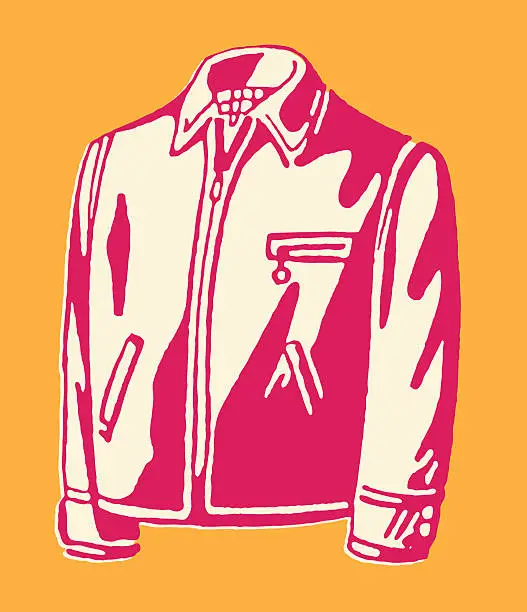 Vector illustration of Men's Jacket