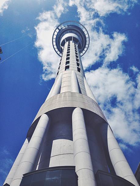 Niebo Wieża Auckland w Nowej Zelandii – zdjęcie