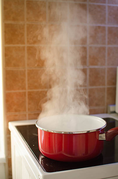 istock pot with boiling water on the stove 530554219