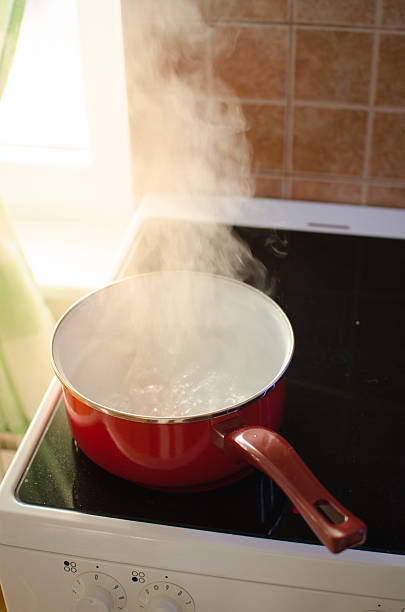 istock pot with boiling water on the stove 530554261