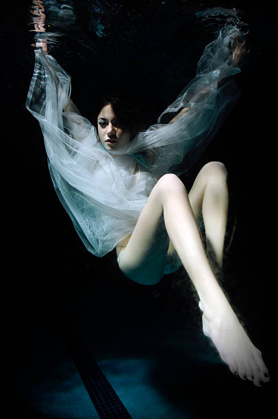 Conceptual Underwater Fashion stock photo