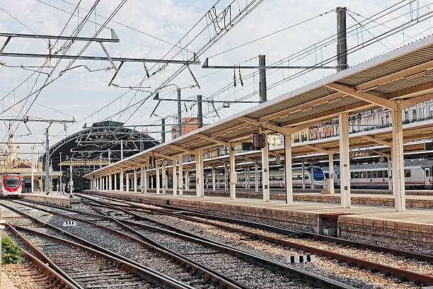 istock Modern high speed train at the railways stantion. 530558001