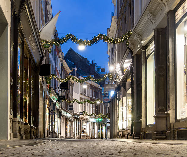 istock Shopping street in old town. 530558759
