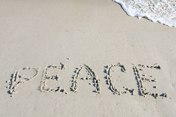 istock Peace Written in the Sand 530561435