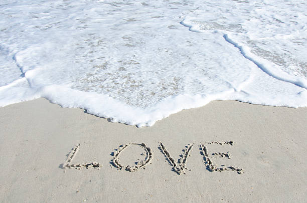 istock Love Written in the Sand 530561441